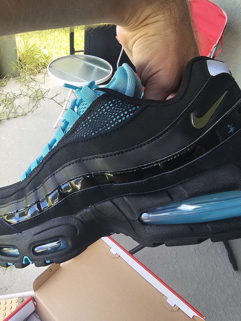 Size 10.5 - Nike Air Max 95 Big Bubble - Blue Scorpion/Gamma